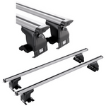 Bagażnik uniwersalny Amos za ranty SREBRNY