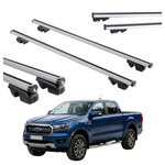 Bagażnik bazowy na relingi klasyczne paki do FORD RANGER od 2022 alu srebrny