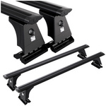 Bagażnik dachowy uniwersalny Amos (punkty montażowe) CZARNY