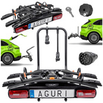 Platforma rowerowa Aguri Active E-Bike na 2 rowery elektryczne CZARNA 13PIN