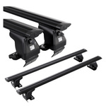 Bagażnik dachowy uniwersalny Amos za ranty CZARNY