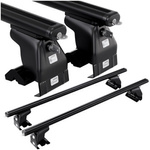 Bagażnik uniwersalny Amos za ranty CZARNY