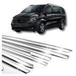 Listwa szyb na bok drzwi stal nierdzewna chrom MERCEDES Vito W447 L2 2014-