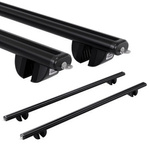 Bagażnik dachowy Amos Futura na relingi 160 cm Aero CZARNY