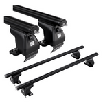 Bagażnik dachowy uniwersalny Amos za ranty CZARNY