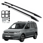 Relingi dachowe VOLKSWAGEN CADDY FORD TRANSIT CONNECT LONG 2020- CZARNE